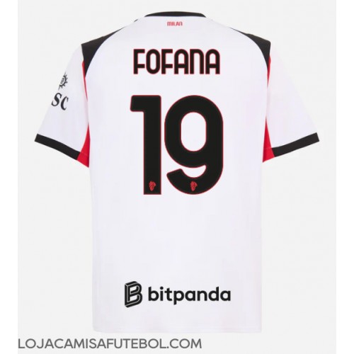 Camisa de Futebol AC Milan Youssouf Fofana #19 Equipamento Secundário 2025-26 Manga Curta